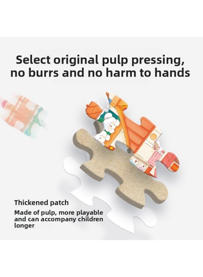 Ancient Festival 200 Piece Jigsaw Puzzle 3-6 Years Old Children's Puzzle Carton For Boys And Girls Early Education 2025 Year Of The Snake Toy Gift-Color:Fifty-six Ethnic 200 Film 1549 - Image 3